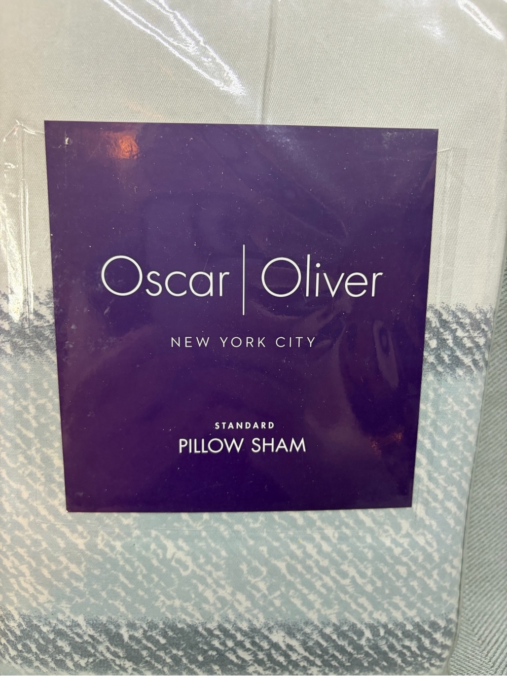 NWT Oscar, Oliver standard pillow shams, set of two leighton blue